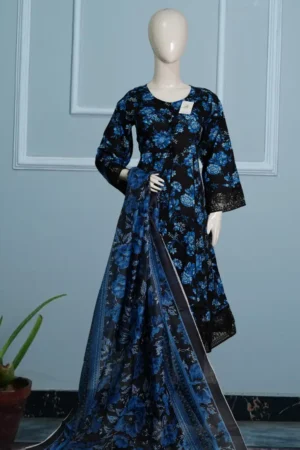 MINAH – 3PC Lawn Maxi Dress for Women