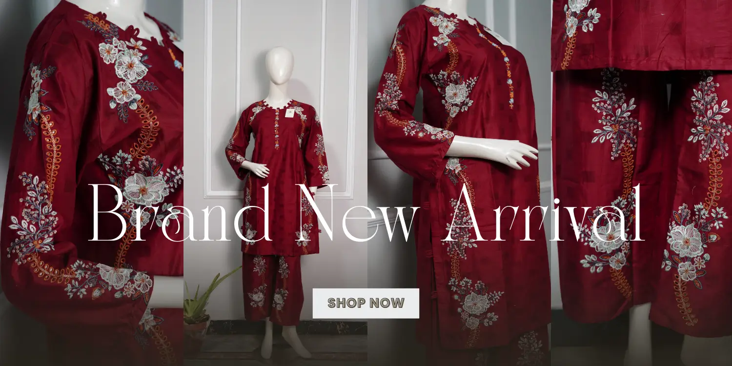 mehroon 2 piece suit for women