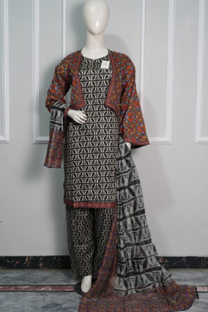 ZEENAT-E-KOTI – 3PC Premium Self Lawn Maxi