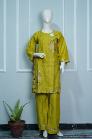 Shah-coat Mustard – 2PC of women